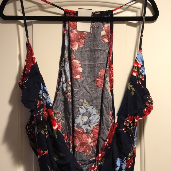 Plus Size Floral Flouncy High Low Maxi Dress NWT - Picture 4 of 6